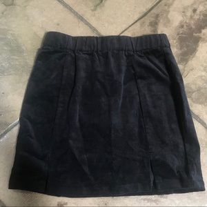 Bandy Melville Meana black corduroy mini skirt